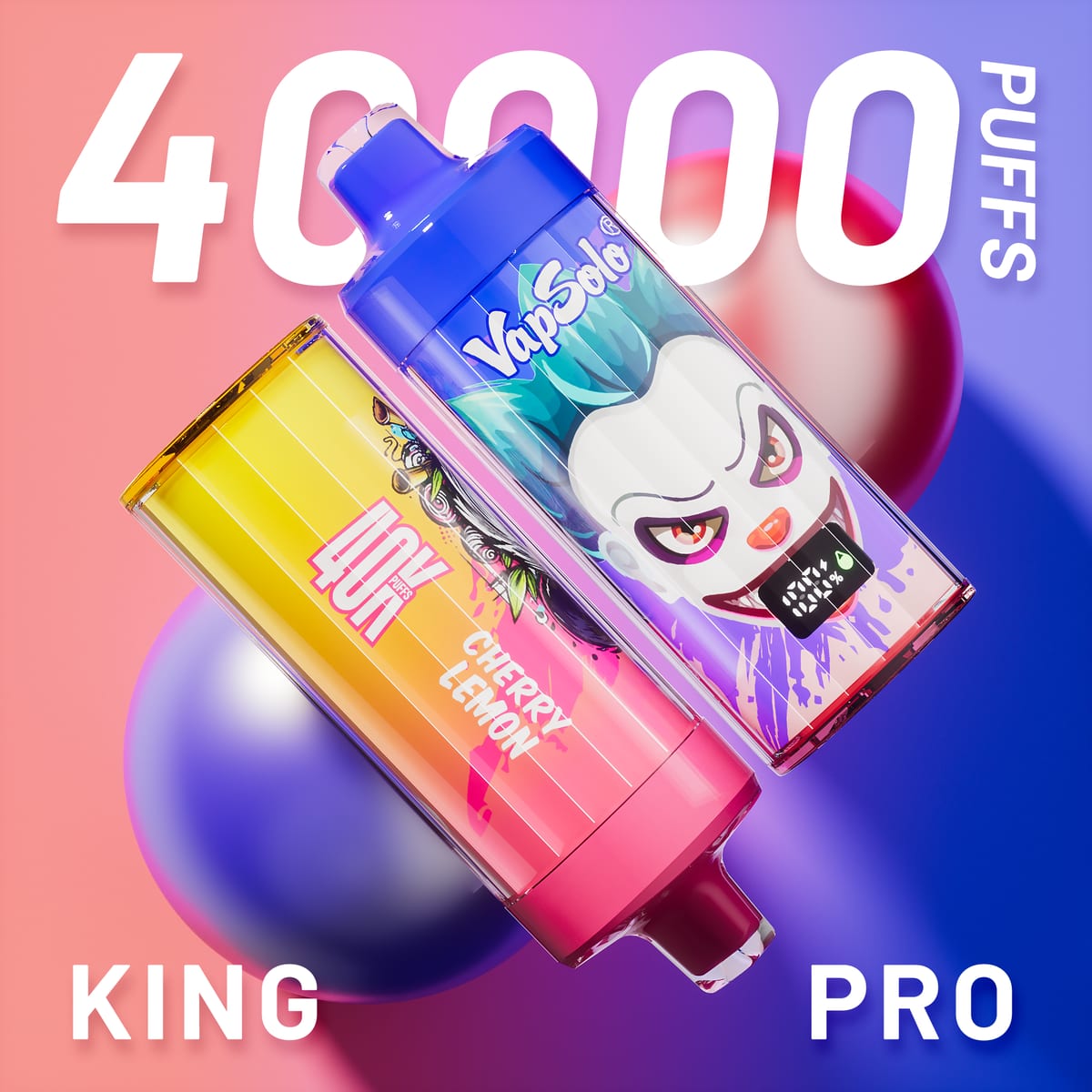 Vapsolo King Pro 40000 eldobható vape – 40 000 puff, nagy kapacitású nagyker modell